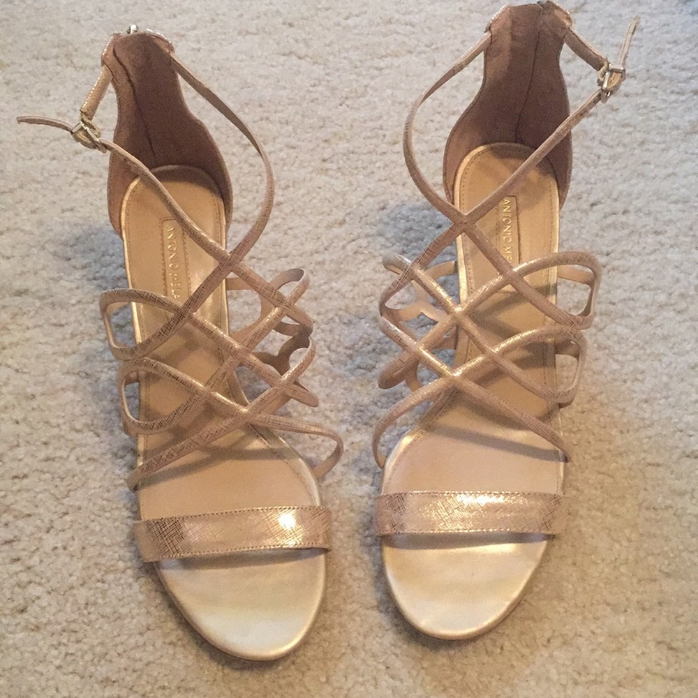 Antonio Melani Rose Gold Strappy Heel